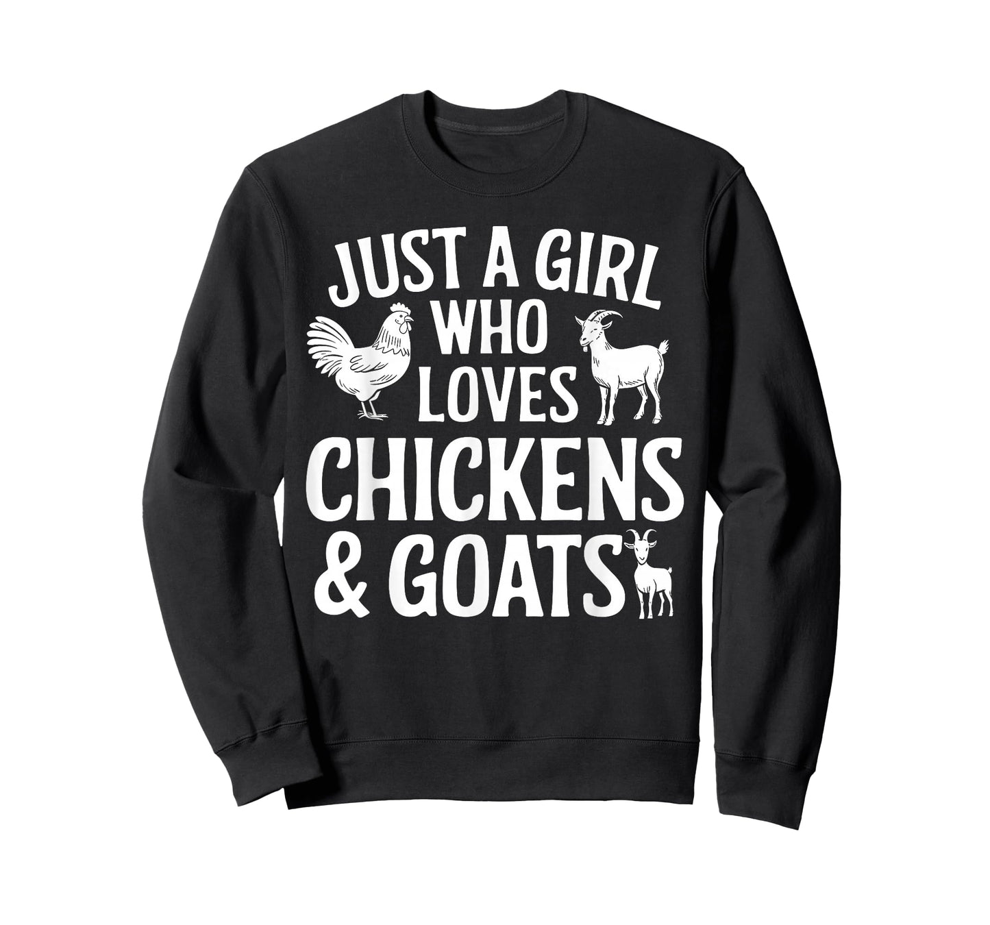 Cool Goat Design for Girls Women Animal Farming Goat Lover T-Shirt