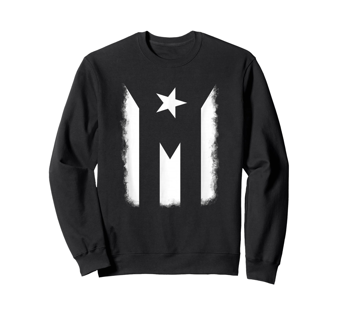 Black and White Puerto Rican Vintage Puerto Rico PR Flag T-Shirt