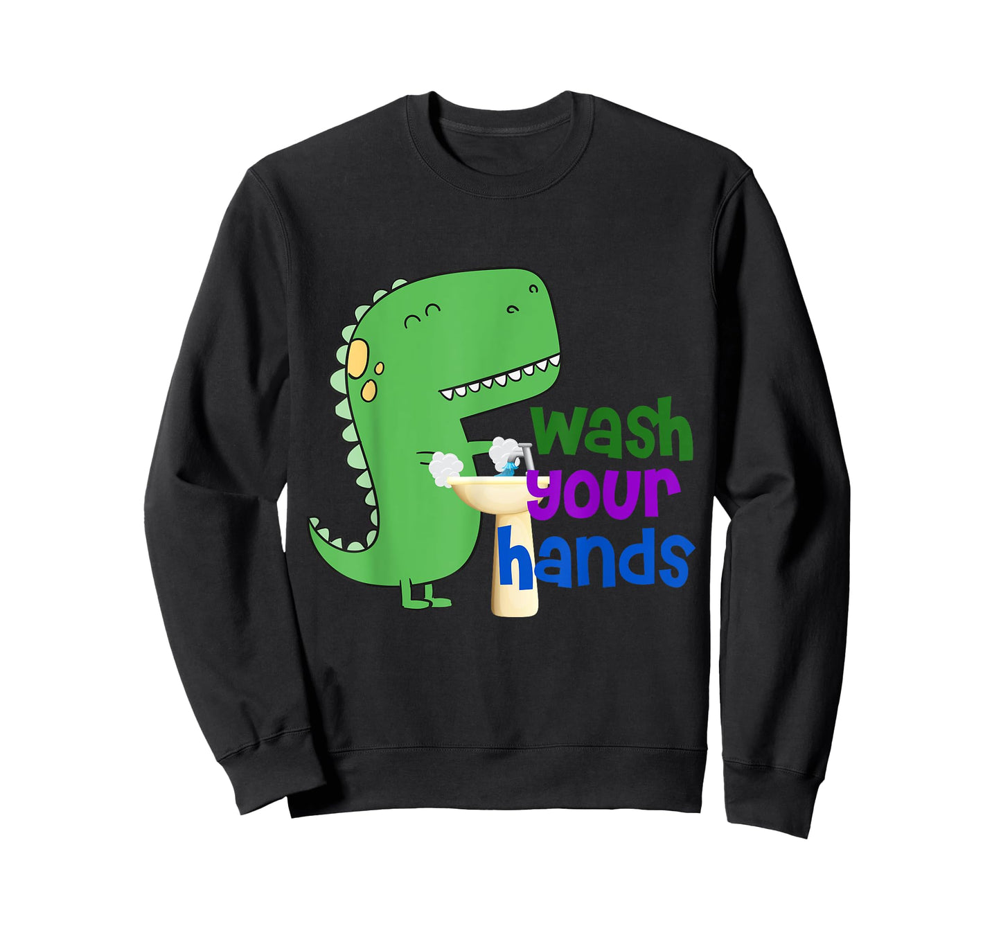 Cute Dino T-Rex Wash Your Hands T-Shirt