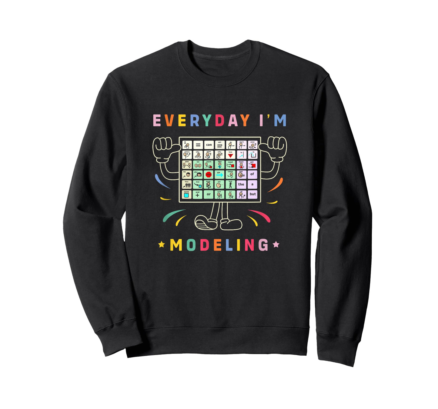 AAC Awareness Month Gifts AAC Speech Therapy Cute AAC Communication AAC Symbols Everyday I'm Modelling T-Shirt