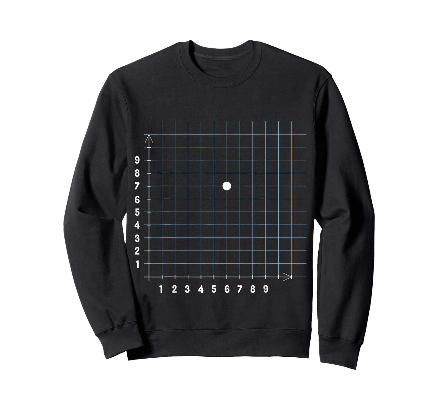 Coordinate (6,7) Math Teacher Funny Math Joke T-Shirt