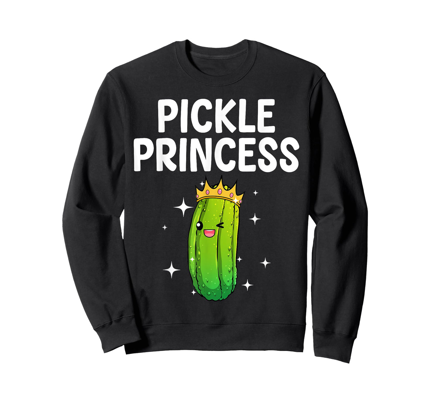 Cool Pickle Princess Art For Women Girls Dill Pickle Novelty T-Shirt
