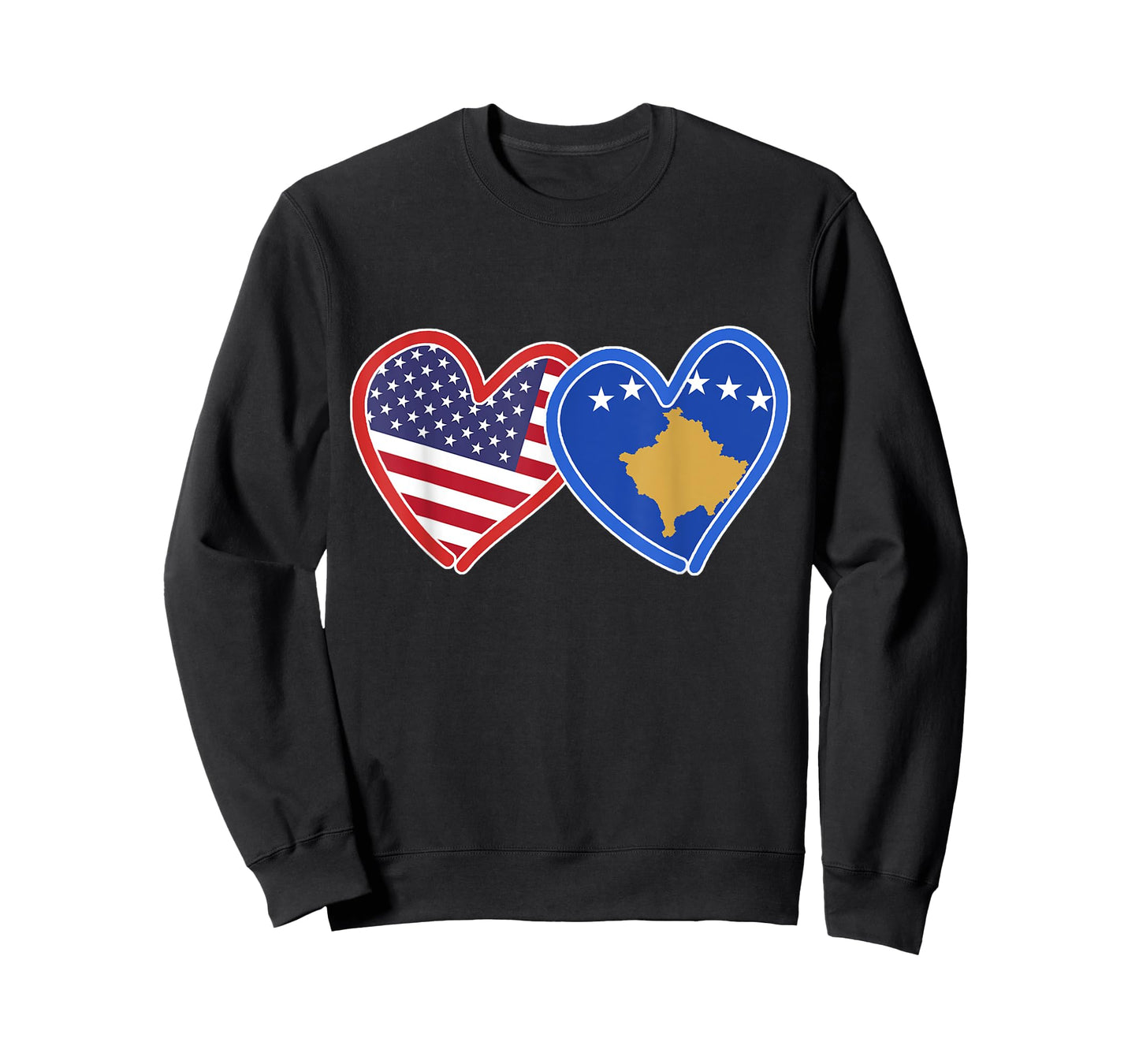 Kosovo American Kosovo & America Flag T-Shirt
