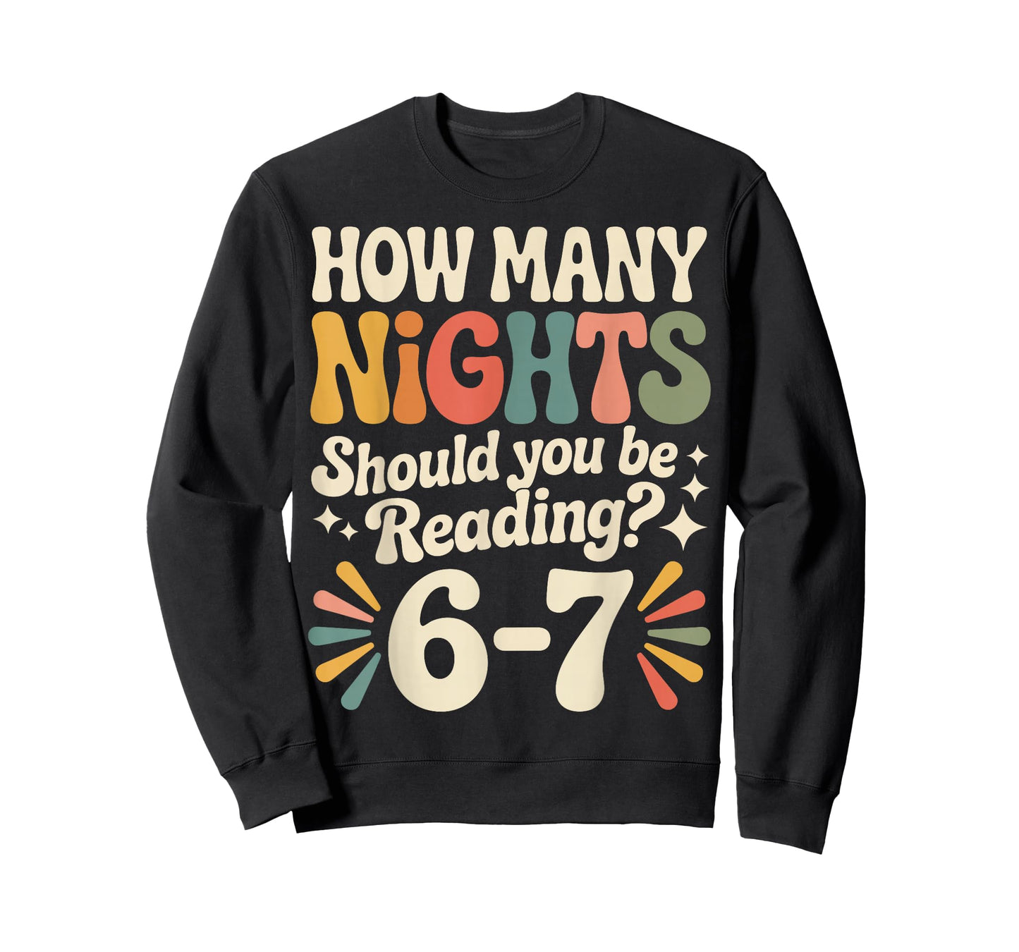 Funny Reading 6 7 Six Seven Meme English Teacher Book Lover T-Shirt