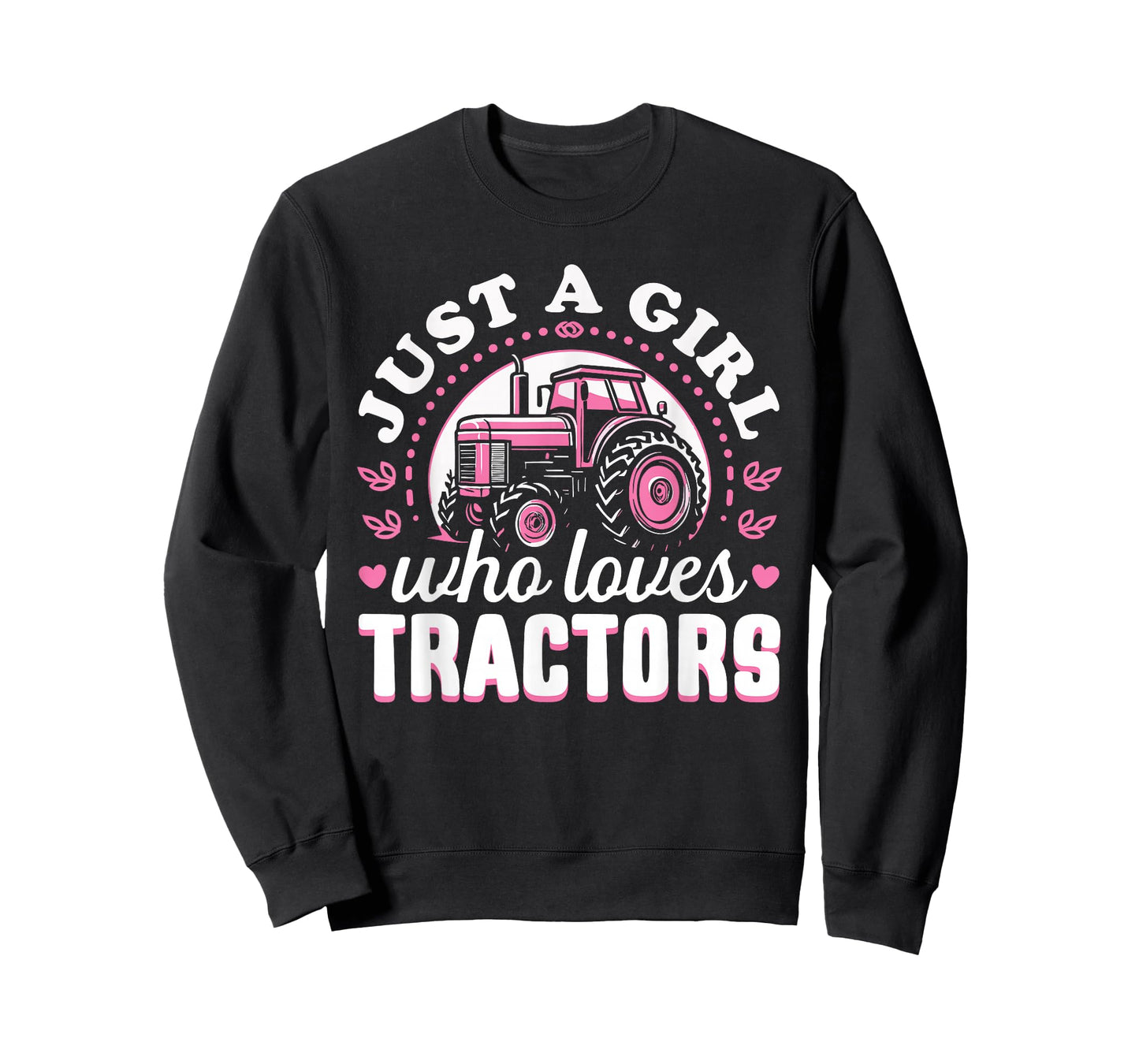 Cute Tractor Pink Design - Just a Girl Who Loves Tractors T-Shirt