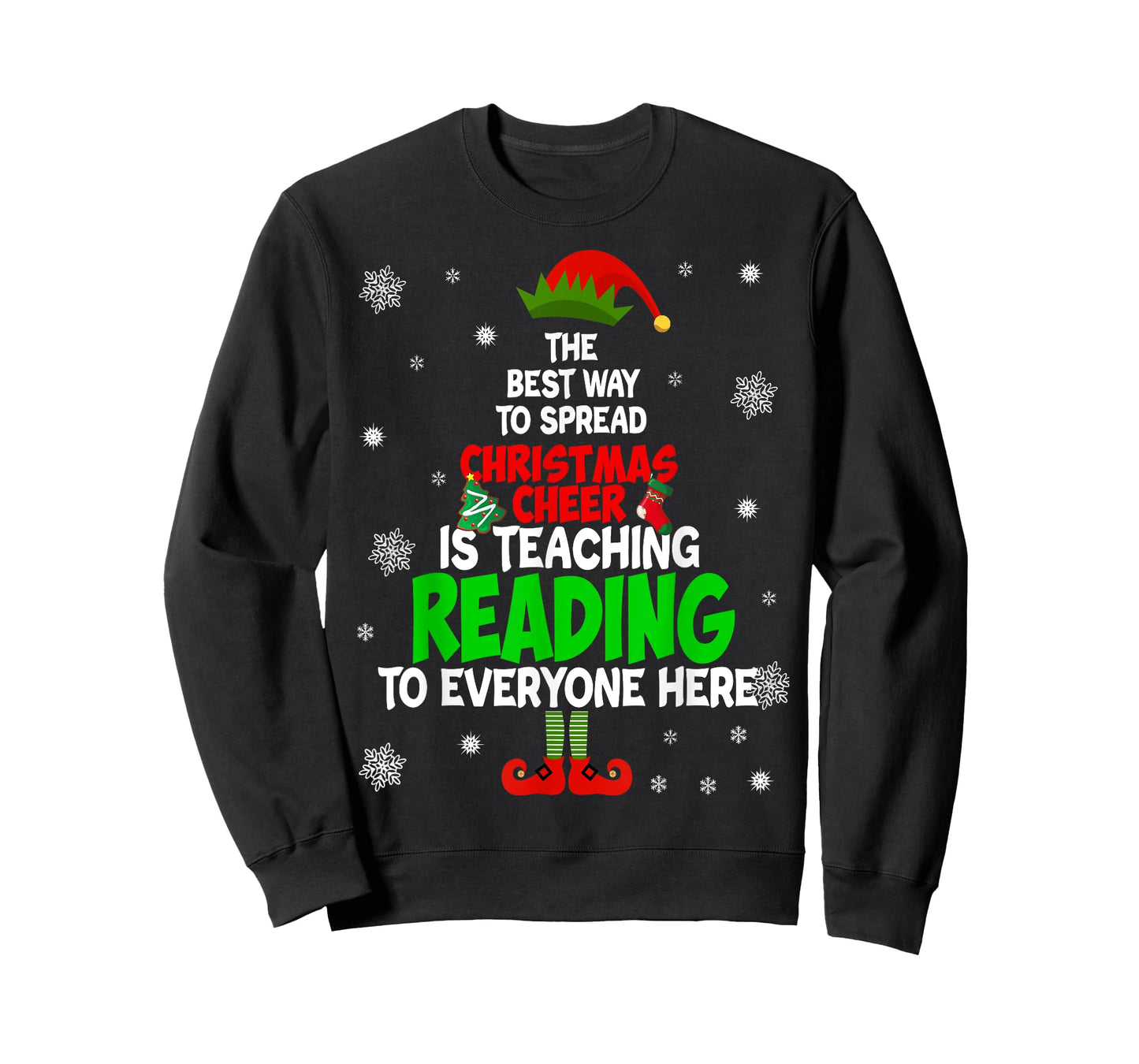 The Best Way To Spread Christmas Cheer Is Teaching Reading T-Shirt