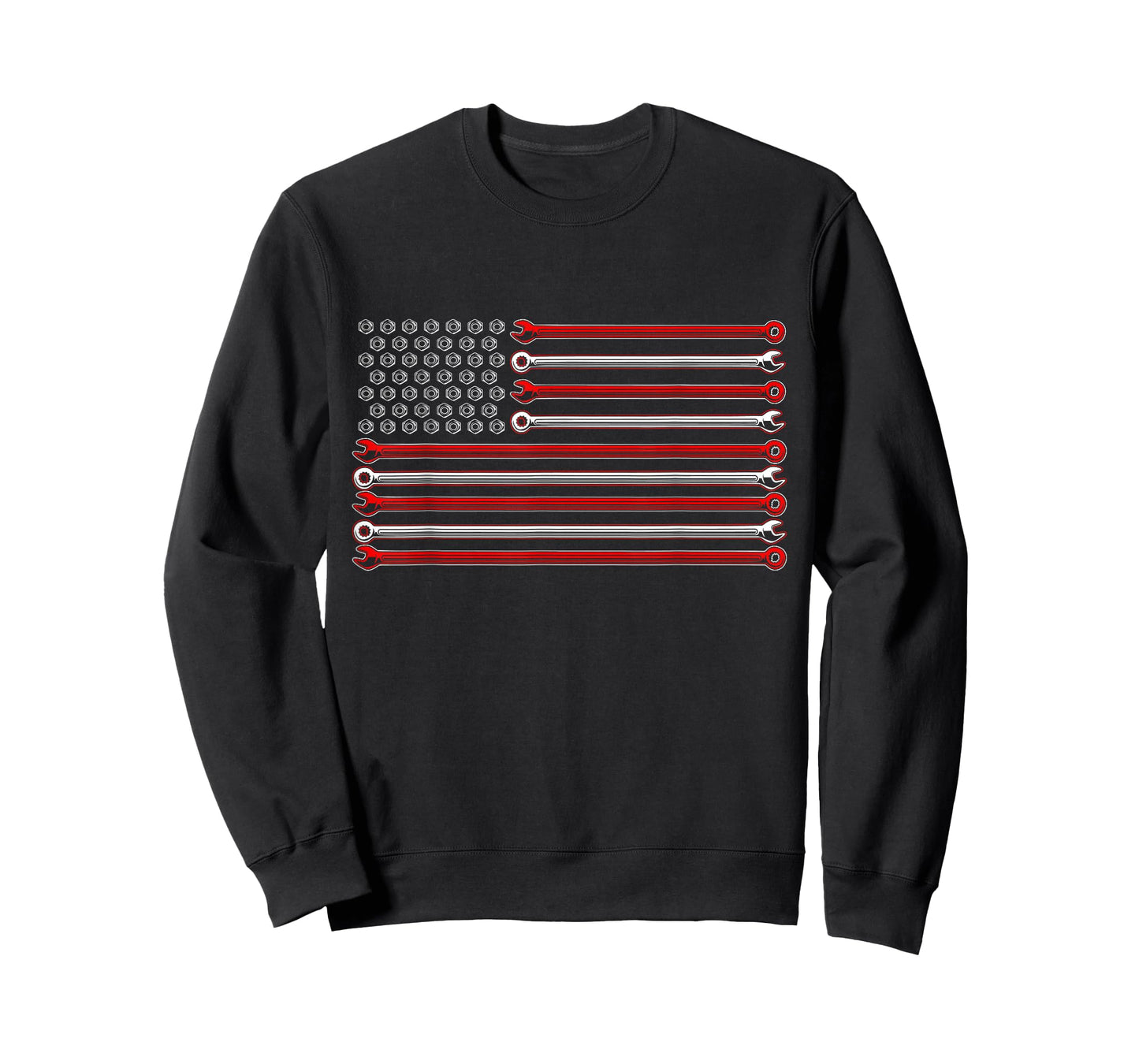 American Flag Wrenches Patriotic Car Lover Mechanic Carguy T-Shirt