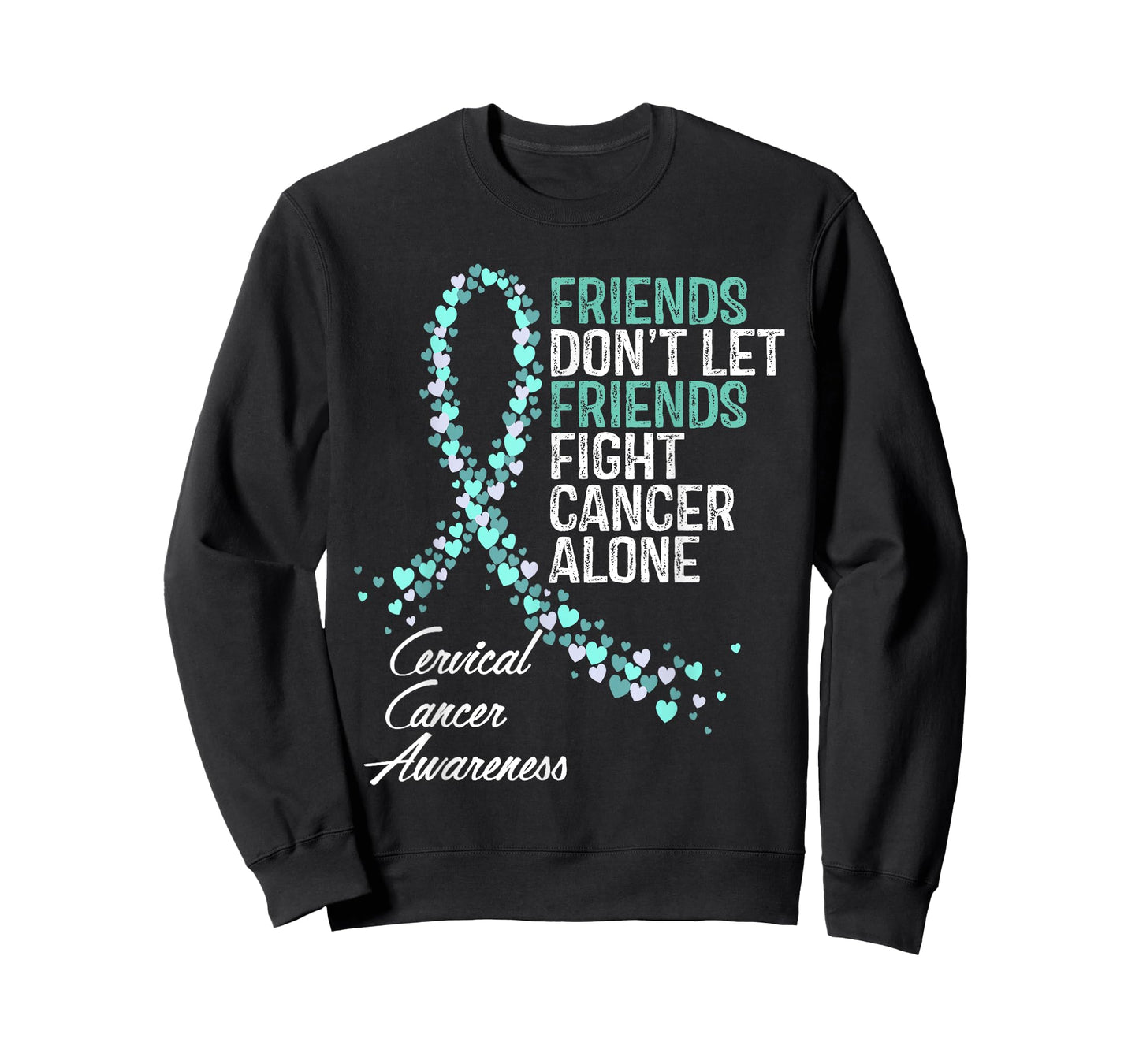Cervical Cancer Awareness Friends Fighter Warrior Support T-Shirt
