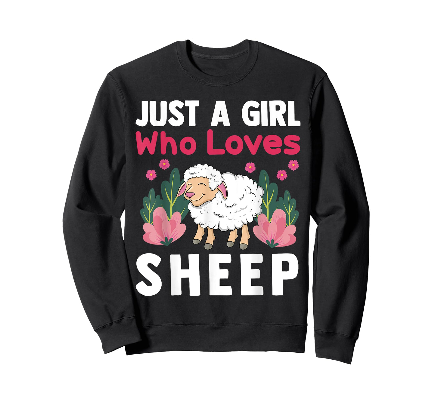 Cute Sheep Art For Sheep Lover Women Girls Kids Farm Animal T-Shirt