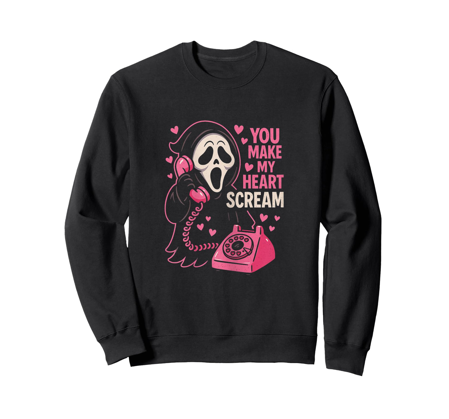 Cute Creepy Horror Make My Heart Scream Valentine’s Day T-Shirt