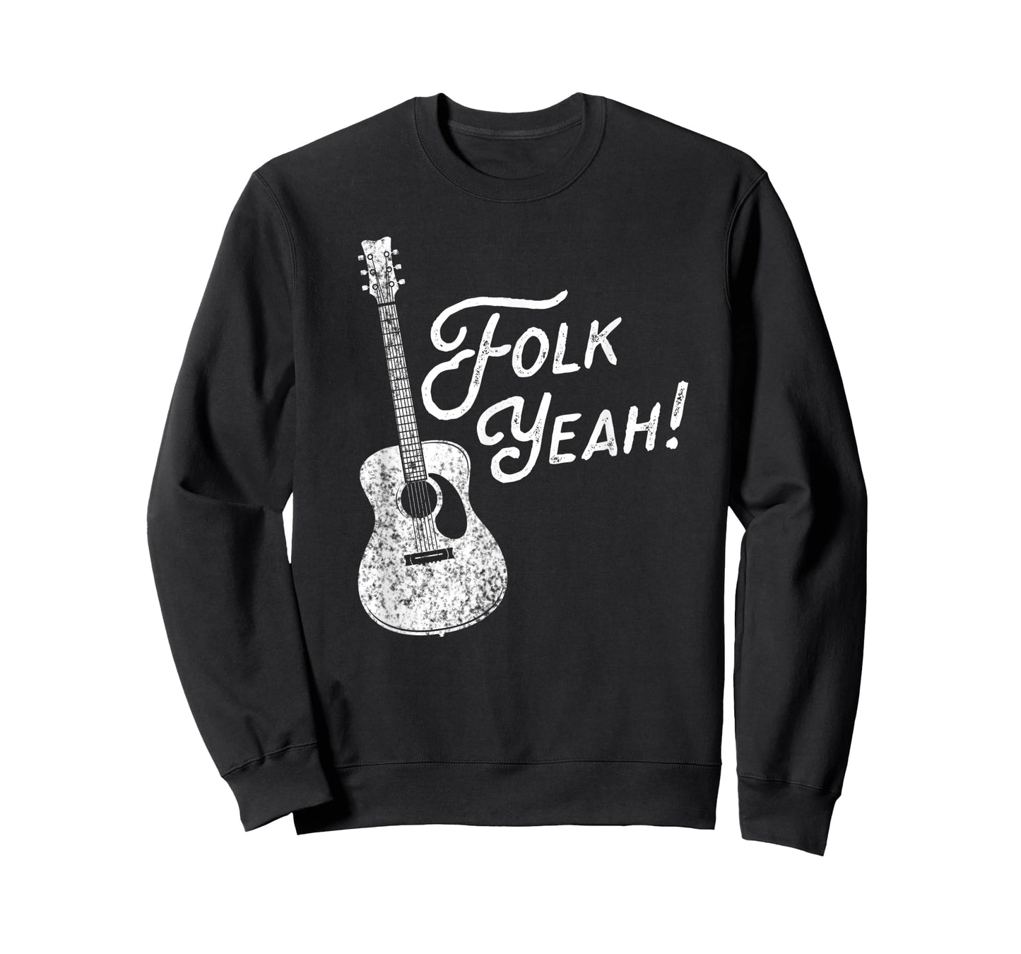 Folk Yeah! Funny Acoustic Guitar Music Lover Gift T-Shirt