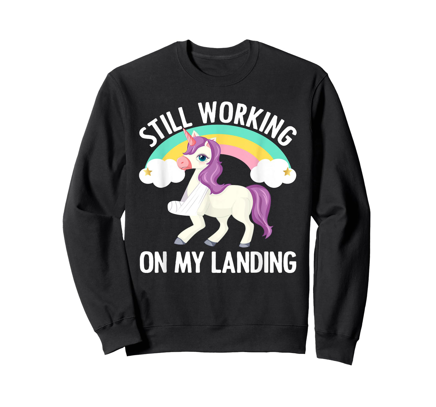 Cool Broken Arm For Men Women Broke Elbow Hand Unicorn T-Shirt