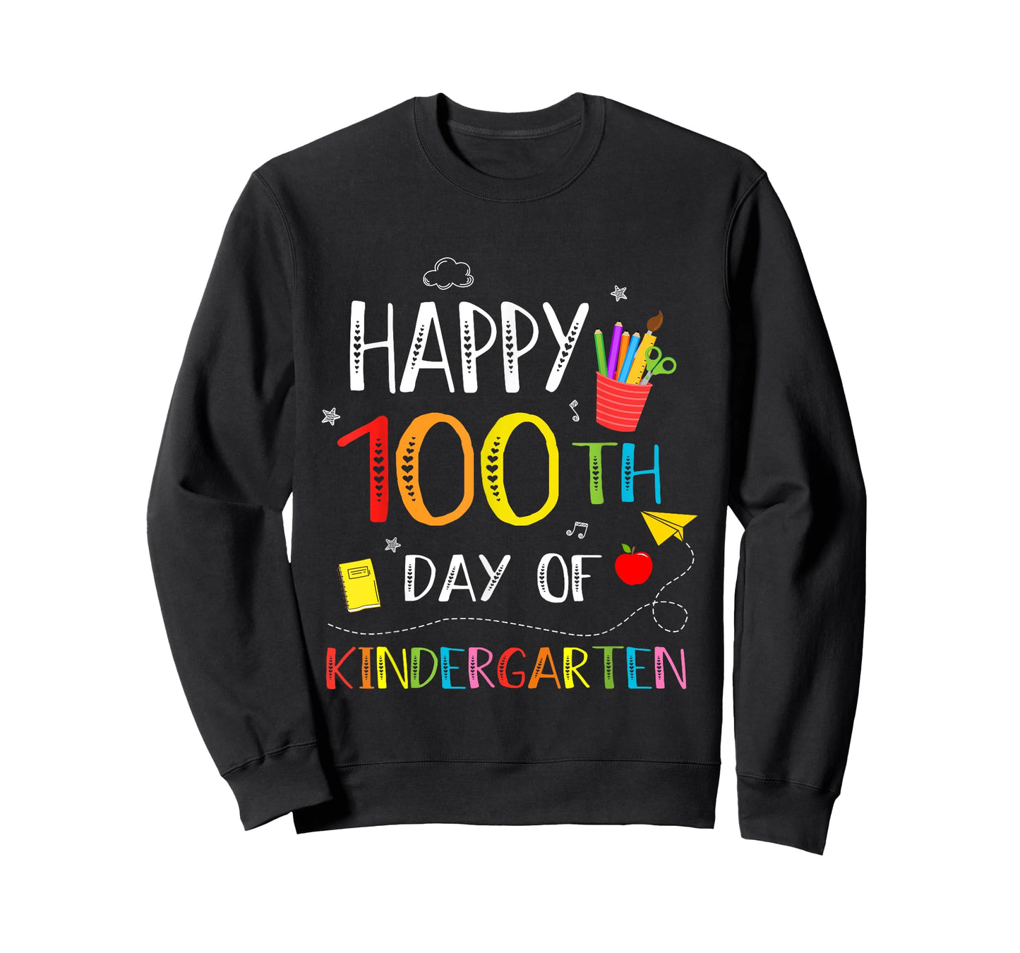 100 Days of Kindergarten Happy 100th Day of School Teachers T-Shirt