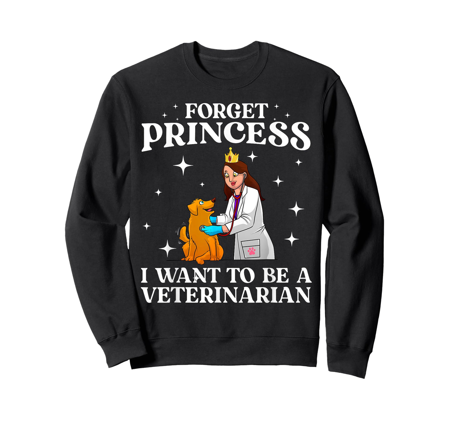 Cool Veterinarian Art For Women Girls Kids Vet Tech Student T-Shirt