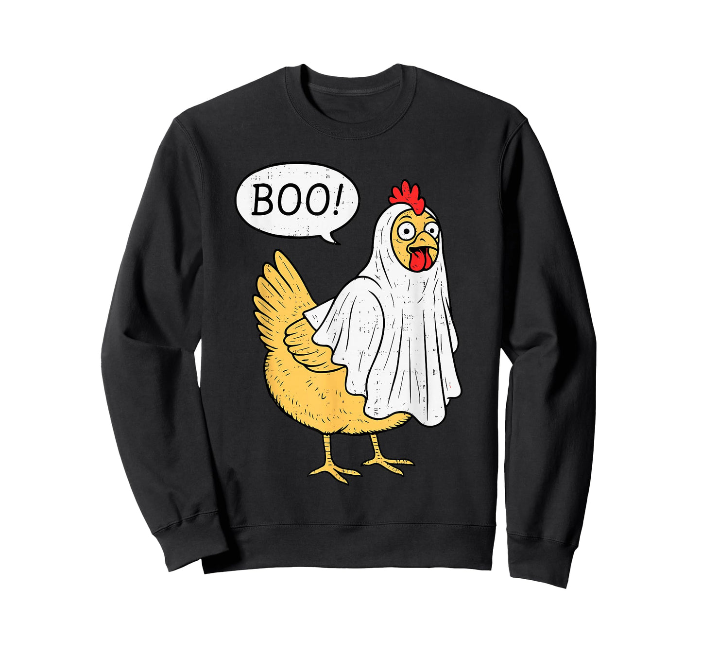 Chicken Boo Halloween Costume Farmer Boys Teens Girls Kids T-Shirt