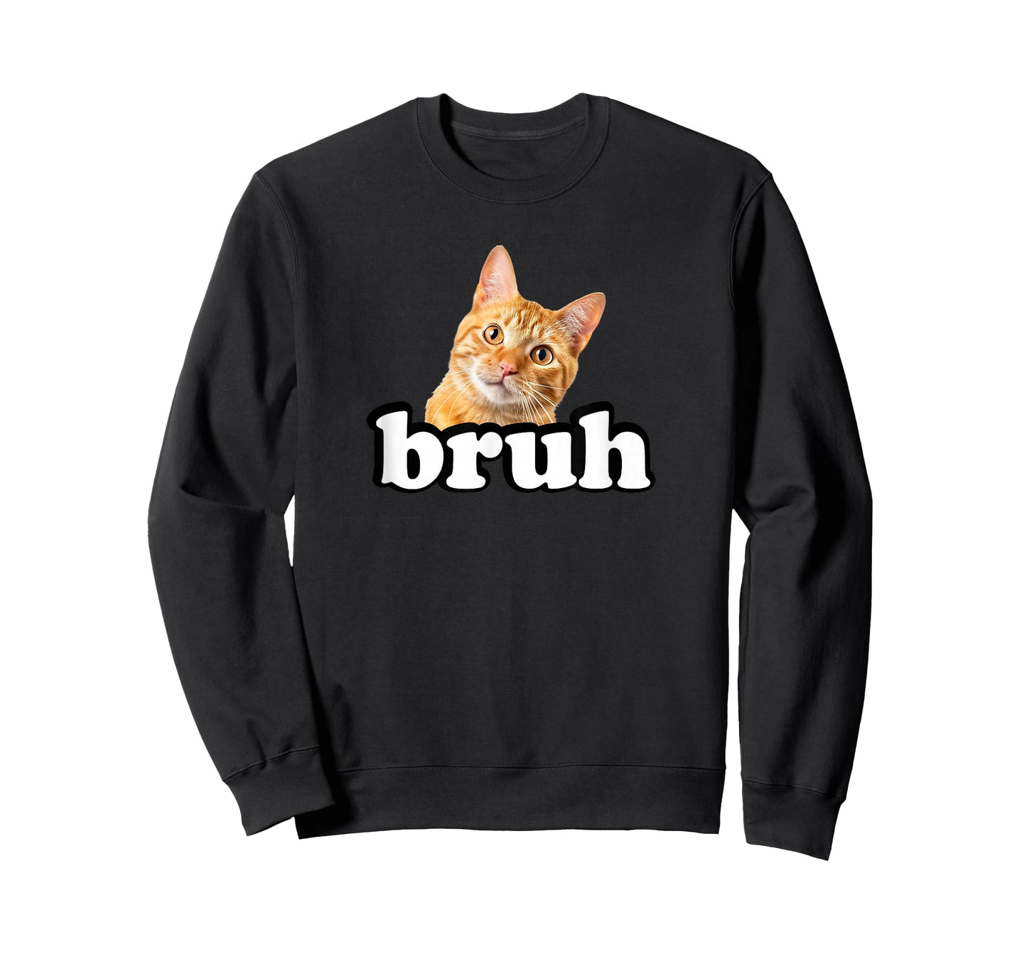 Cute Kids Womens & Mens Bruh Orange Tabby Cat Lover T-Shirt