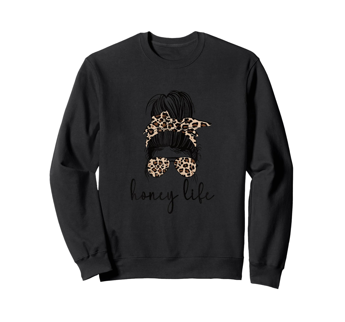 Honey Life Grandma Messy Bun Honey Grandmother T-Shirt
