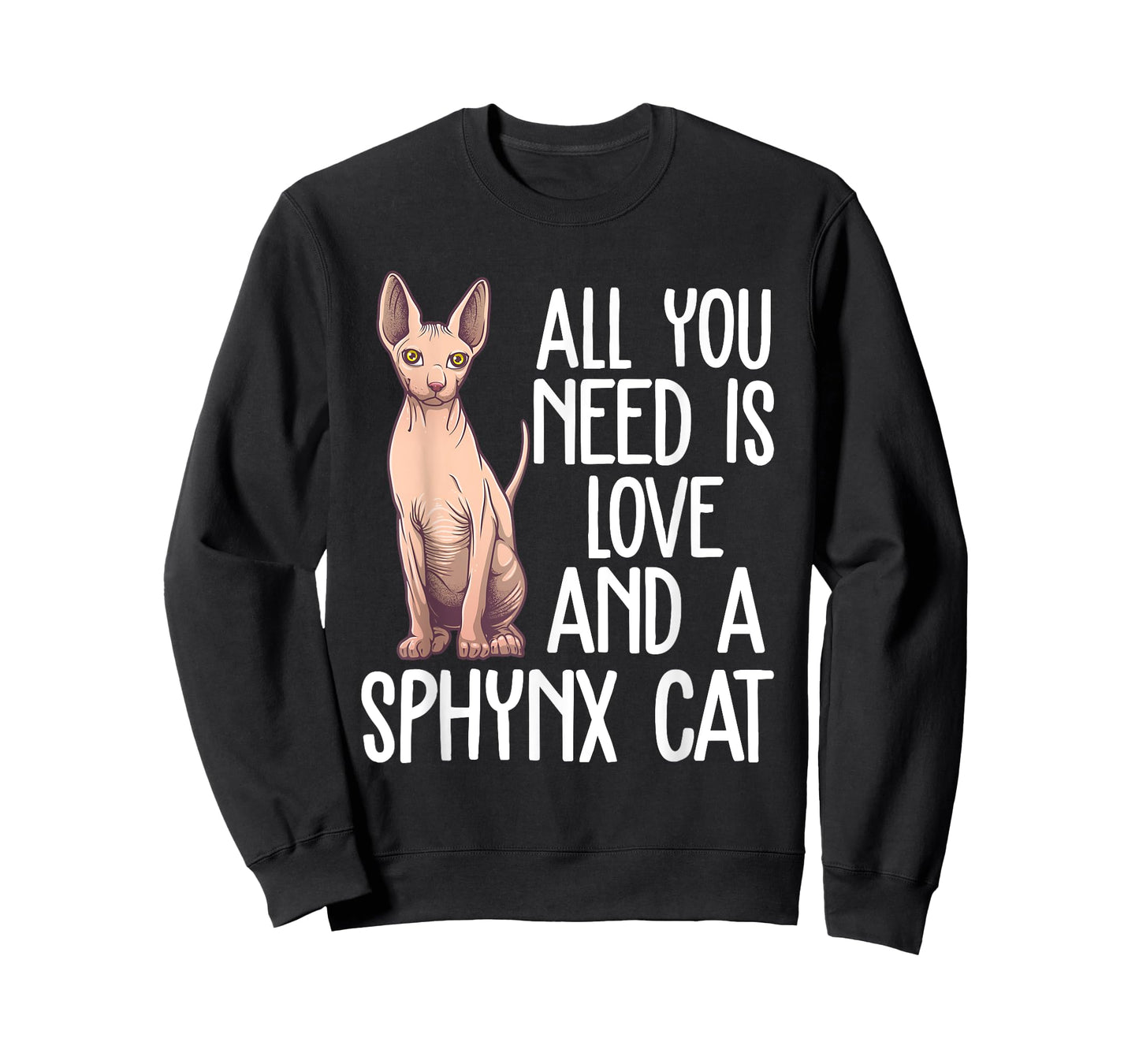 Funny Sphynx Cat Design For Men Women Cat Lover Kitten Pet T-Shirt