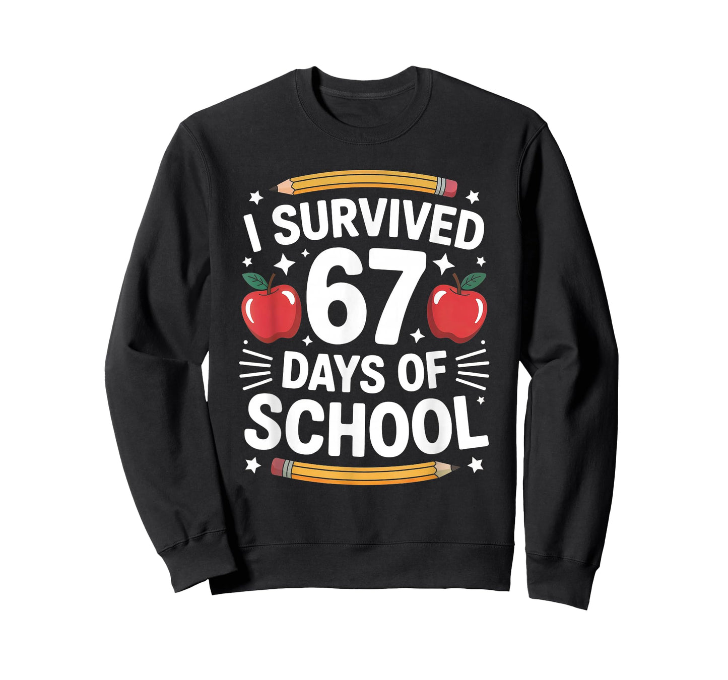 I Survived 67 Days of School Funny Six Seven 6 7 Meme T-Shirt