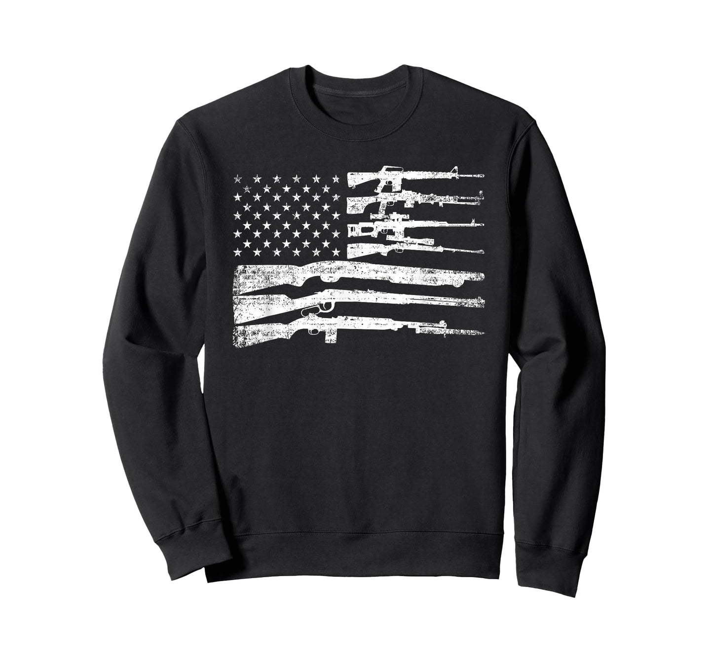 American Flag Guns Vintage 2nd Amendment Pro Gun T-Shirt