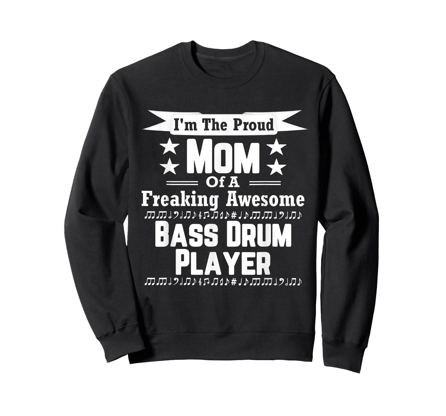 Proud Mom Awesome Bass Drum Player Marching Band Shirt T-Shirt