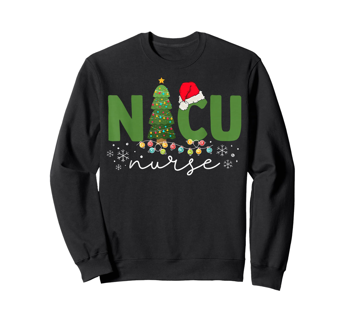 NICU Nurse Neonatal Intensive Care Unit Christmas Nursing T-Shirt