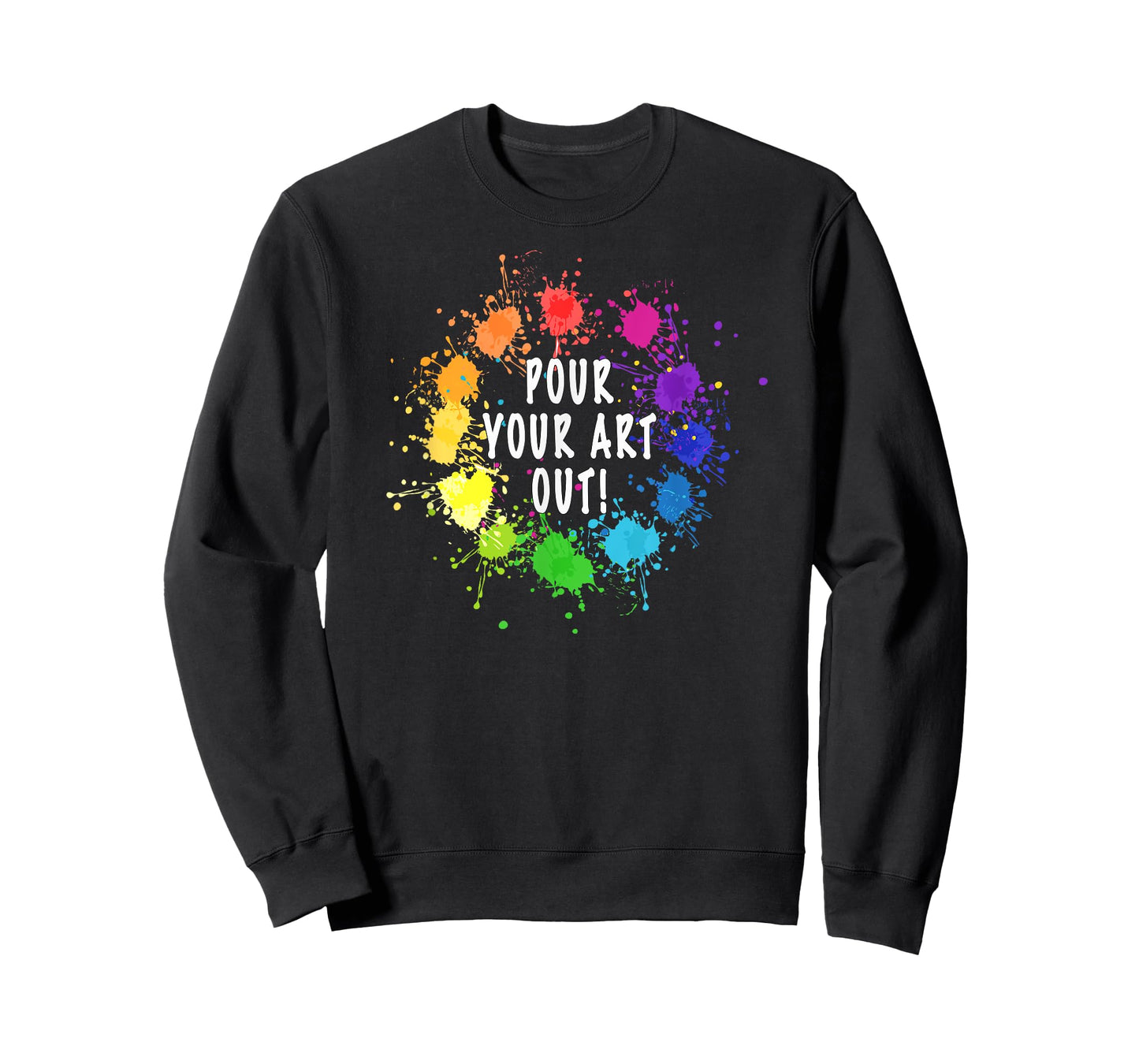 Acrylic Paint Pouring Artist Fluid Art Painter Color Wheel T-Shirt
