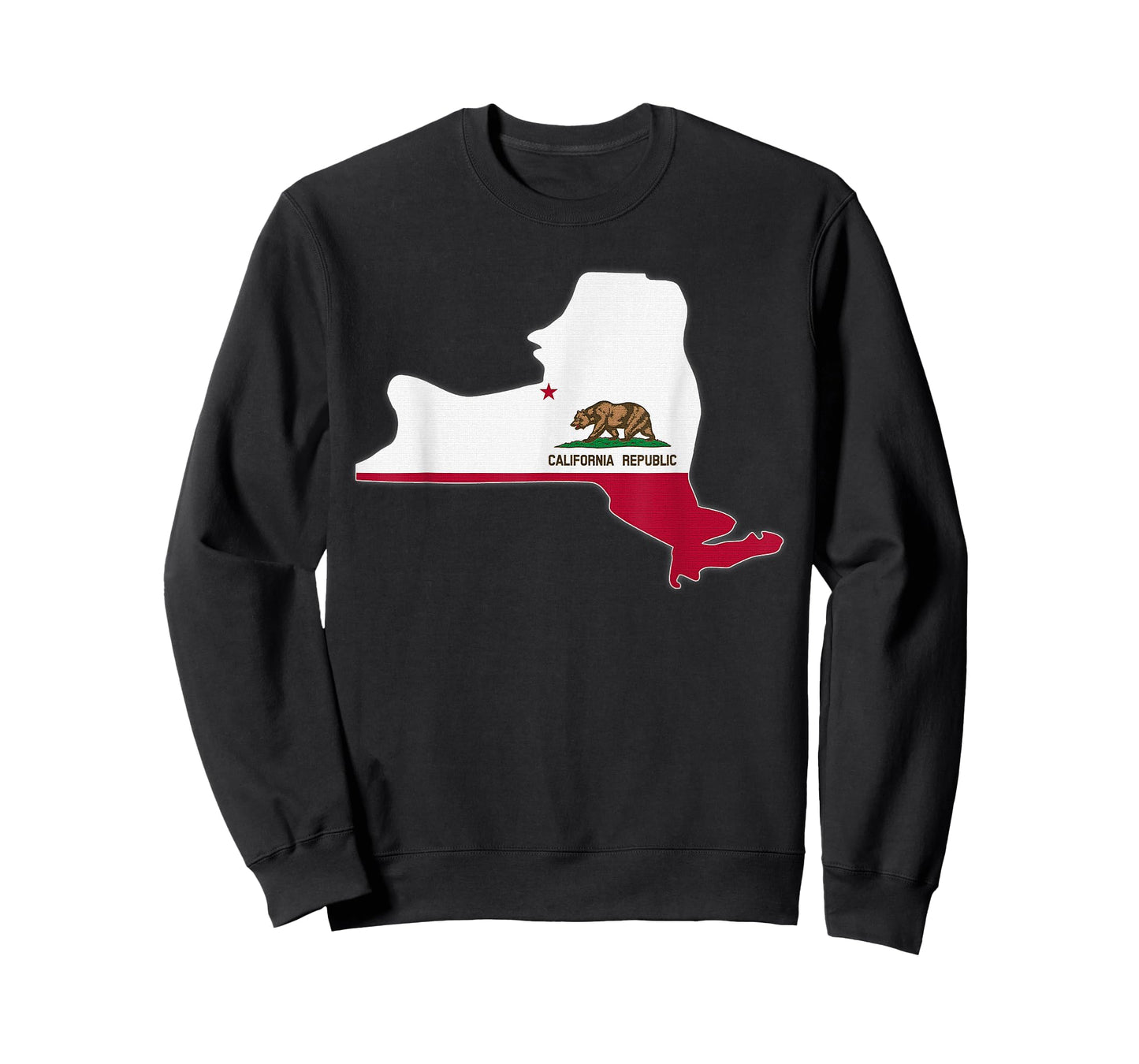 NEW YORK STATE MAP CALIFORNIA CA Flag Roots Men Women Gift T-Shirt