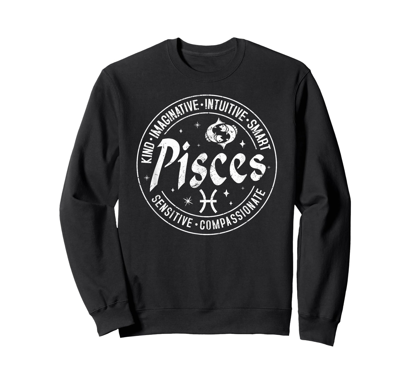 Pisces Virtues Vintage Style Zodiac Design, Pisces T-Shirt