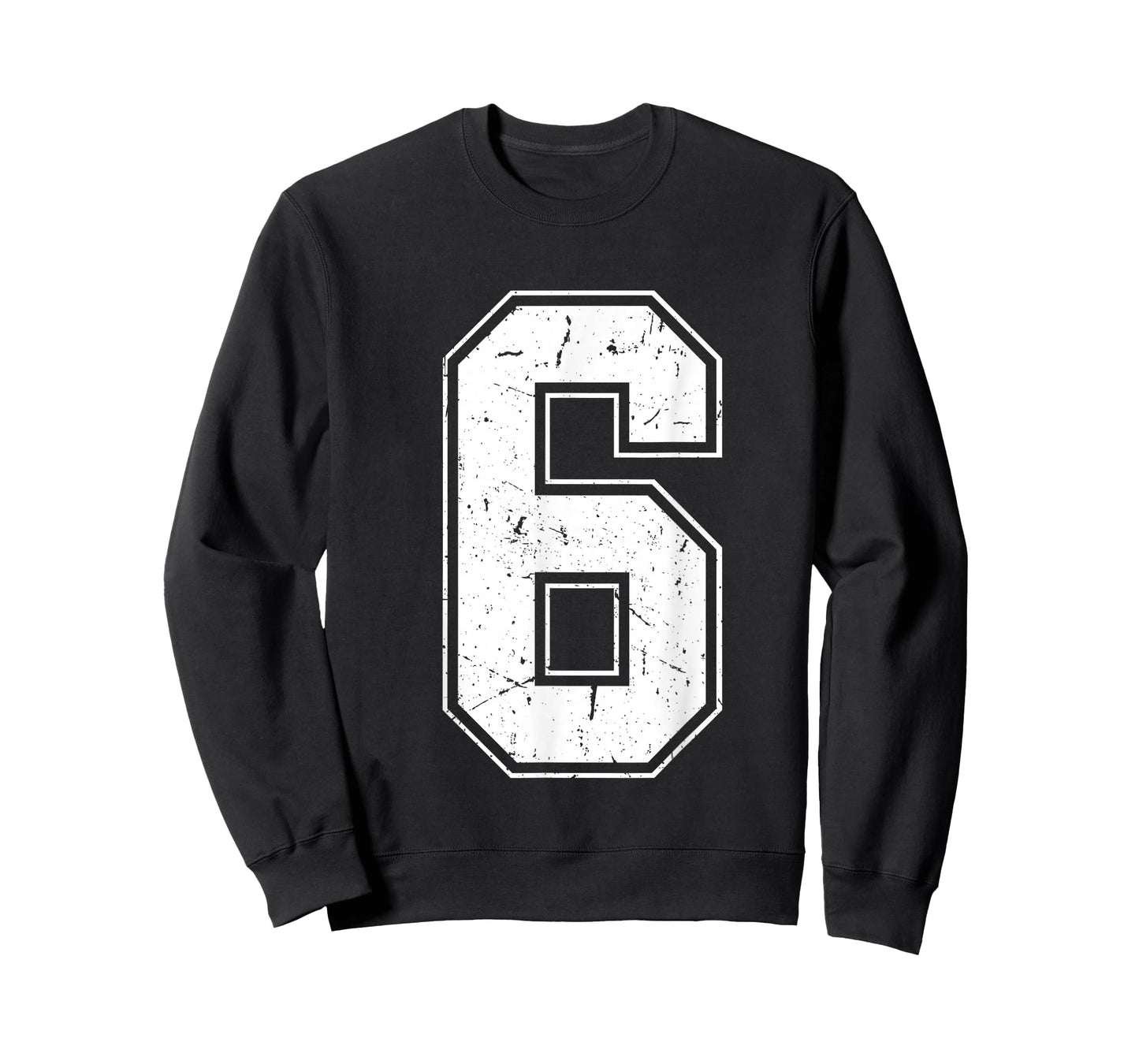 Number 6 Matching Costume 67 Meme Costume Distressed Retro T-Shirt