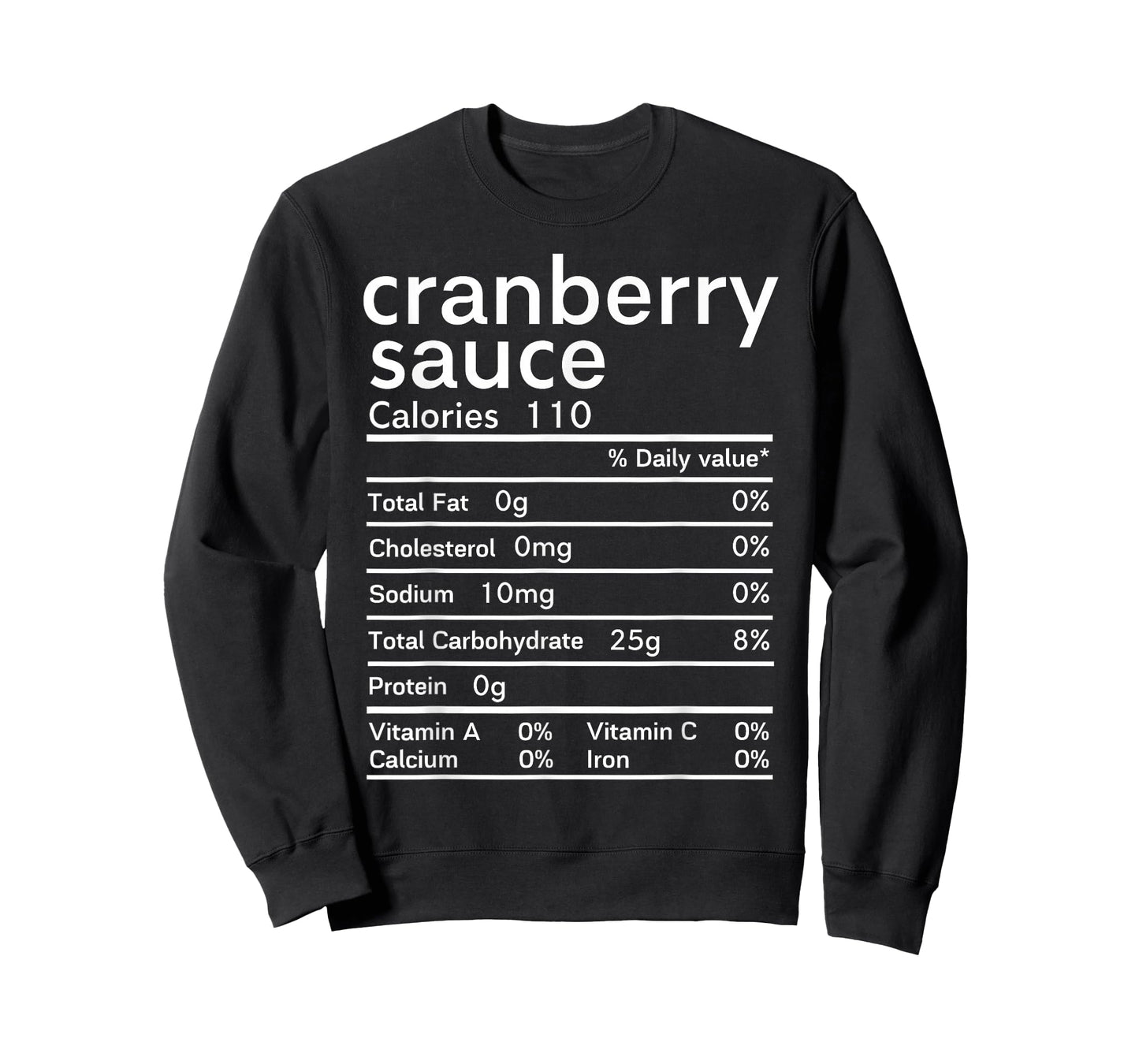 Cranberry sauce nutrition facts Thanksgiving T-Shirt