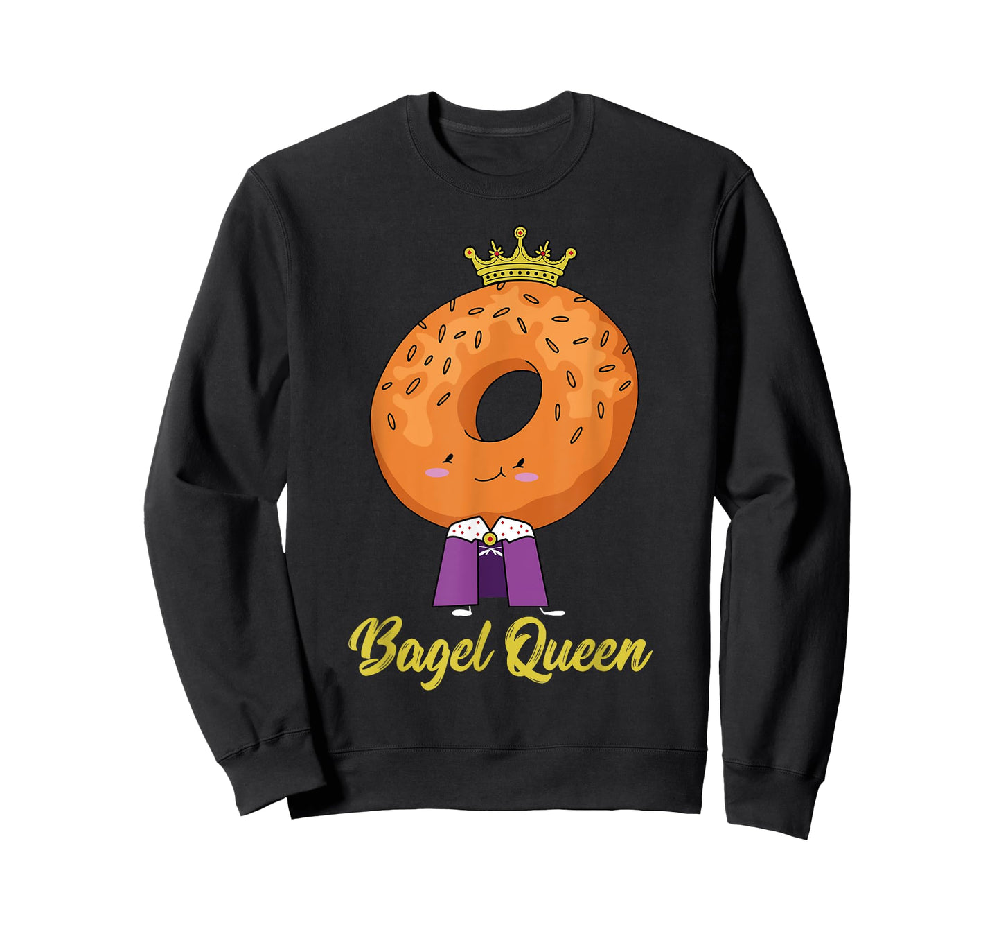 Bagel Lover Breakfast Bakery Food Funny Baking Bagel Queen T-Shirt