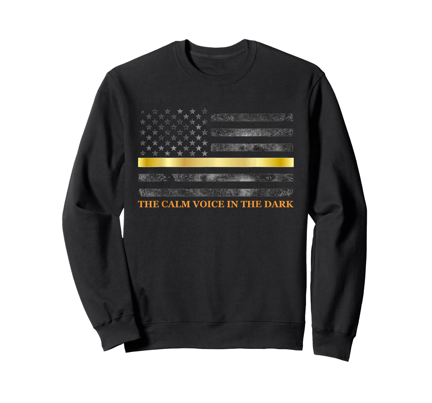 Dispatcher The Calm Voice in The Dark - Thin Gold Line 911 T-Shirt