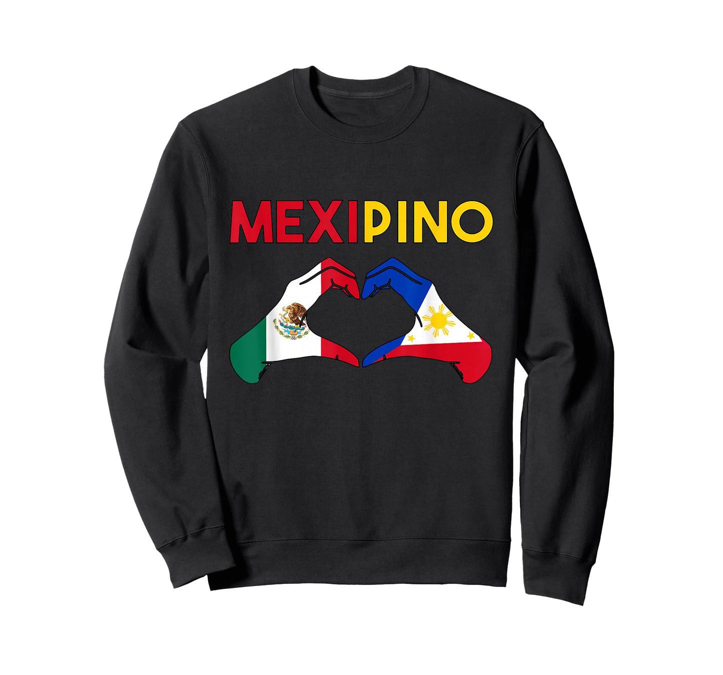 Philippines Mexico Filipino Mexipino Flag Day Mexican Heart T-Shirt