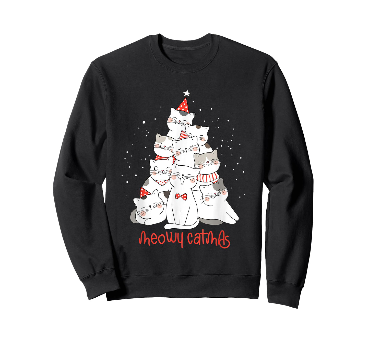 Cat Kitten meowy catmas Xmas Santa Claus Christmas Cats T-Shirt