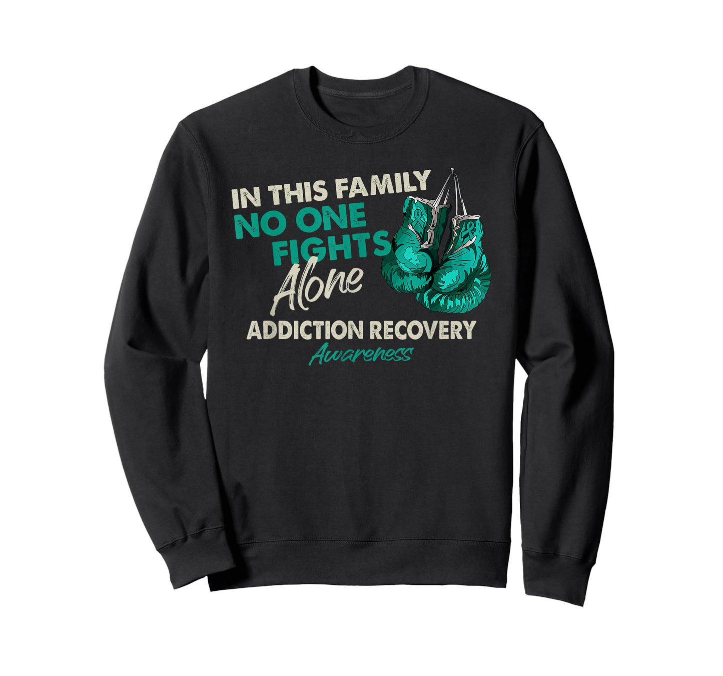 Addiction Recovery Awareness Month Gloves Ribbon T-Shirt