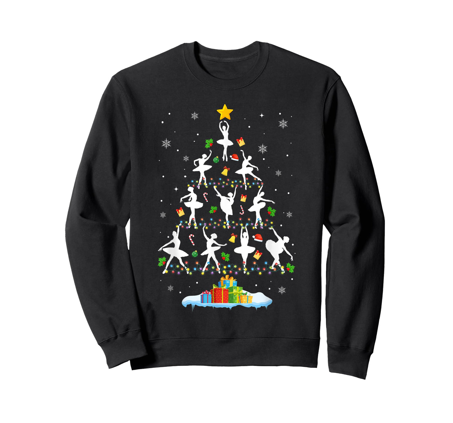 Ballet Christmas Tree Merry Christmas Ballet Dancer T-Shirt