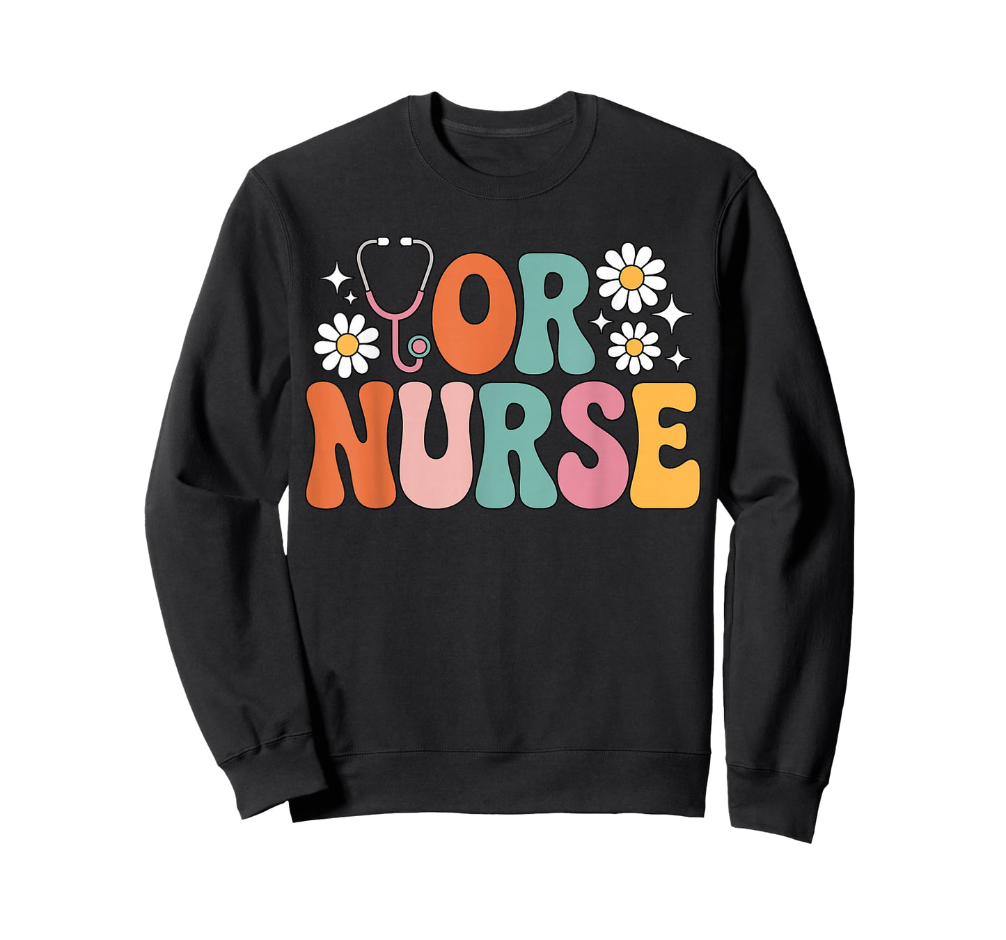 Cute Groovy OR Nursing School Medical Operating Room Nurse T-Shirt