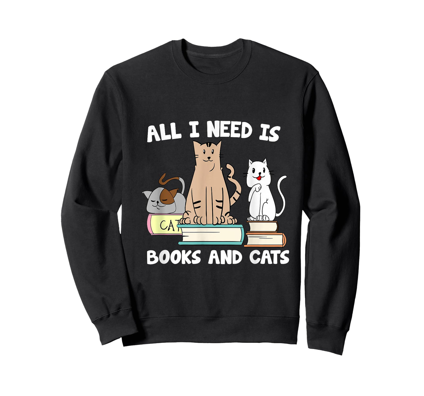 All I Need Is Books And Cats Funny ReaderReading T-Shirt
