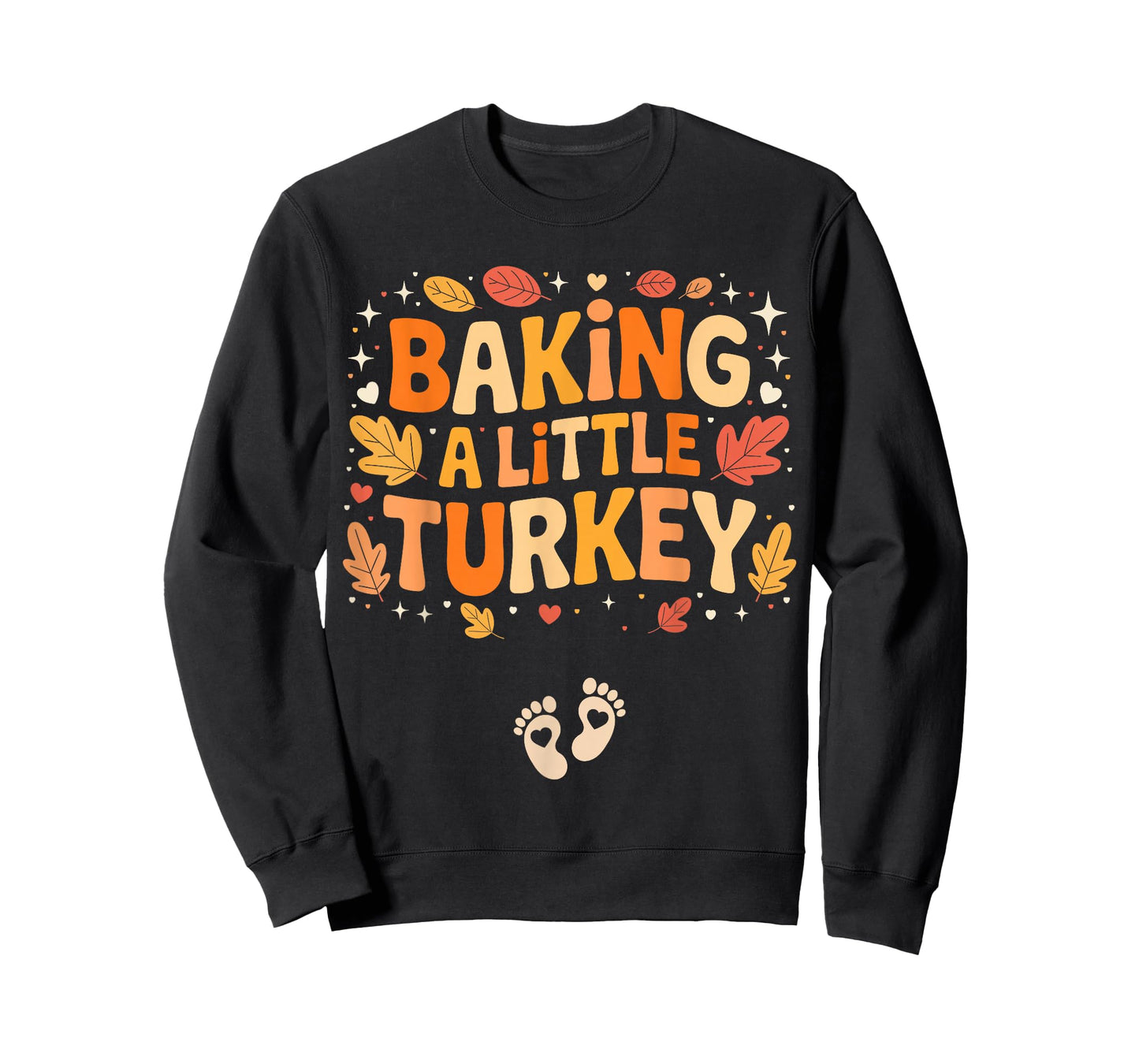 Baking A Little Turkey Thanksgiving Pregnancy Announcement T-Shirt