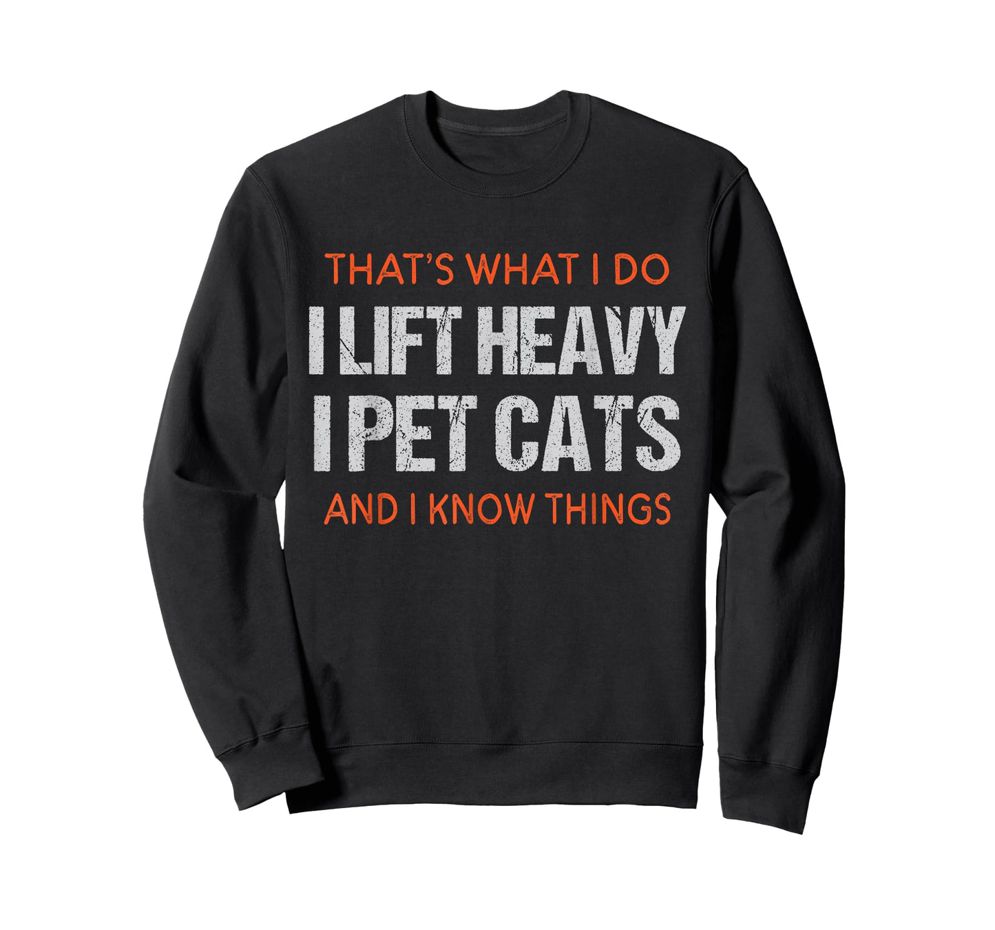 Funny Gym Workout Weightlifting Cat Animal Themed Saying T-Shirt