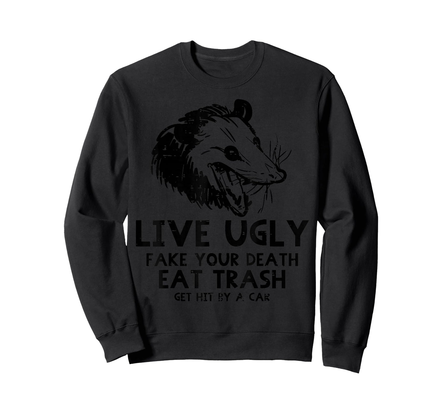 Opossum Live Ugly Fake Your Death Funny Possum Men Women Kid T-Shirt
