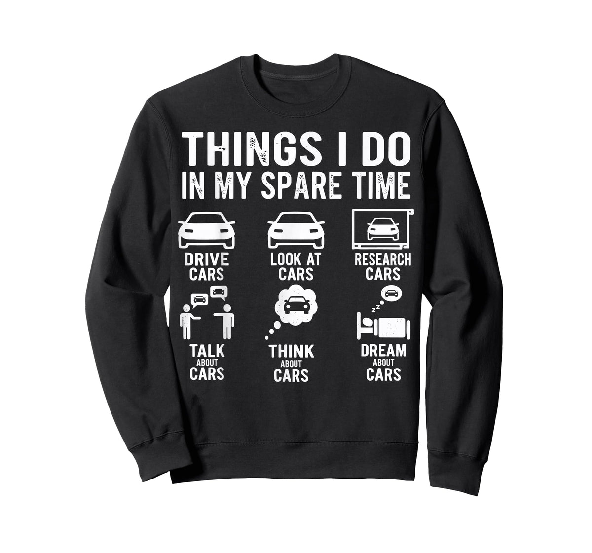 Things I Do in My Spare Time Funny Car Enthusiast Car Guy T-Shirt