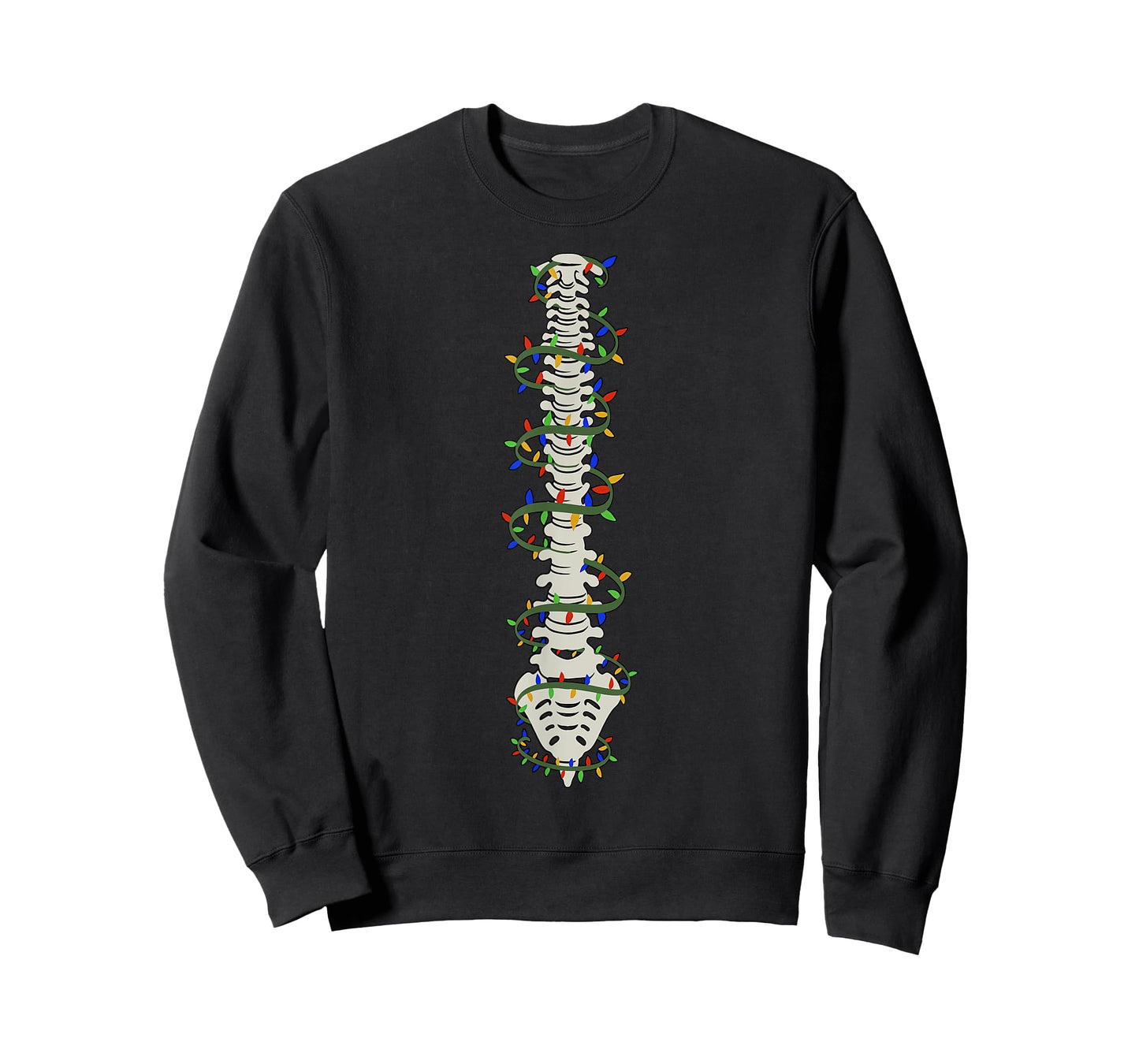 Chiropractic Spine Christmas Light Chiropractor Anatomy Bone T-Shirt