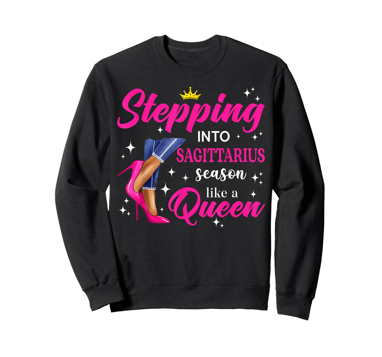 Stepping Into Sagittarius Season Like A Queen Pink High Heel T-Shirt