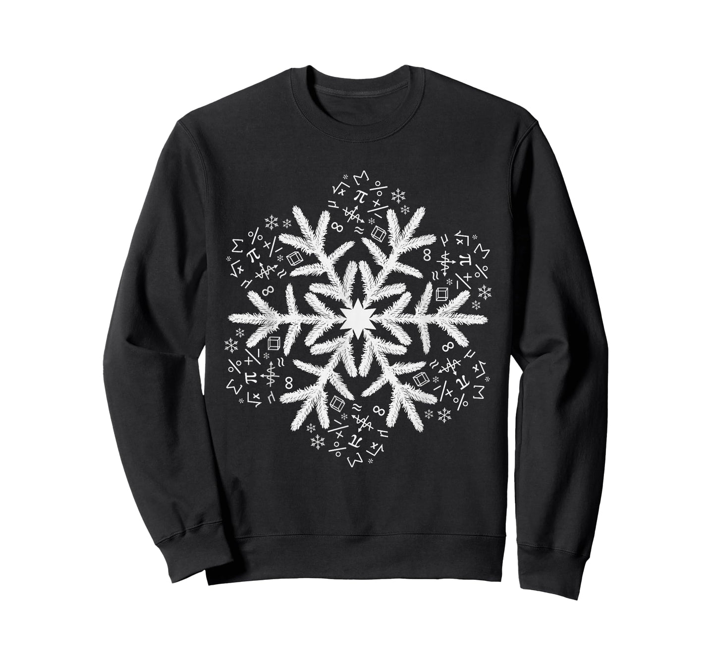 Mathematics Snowflake Christmas Math Men Women Kids T-Shirt