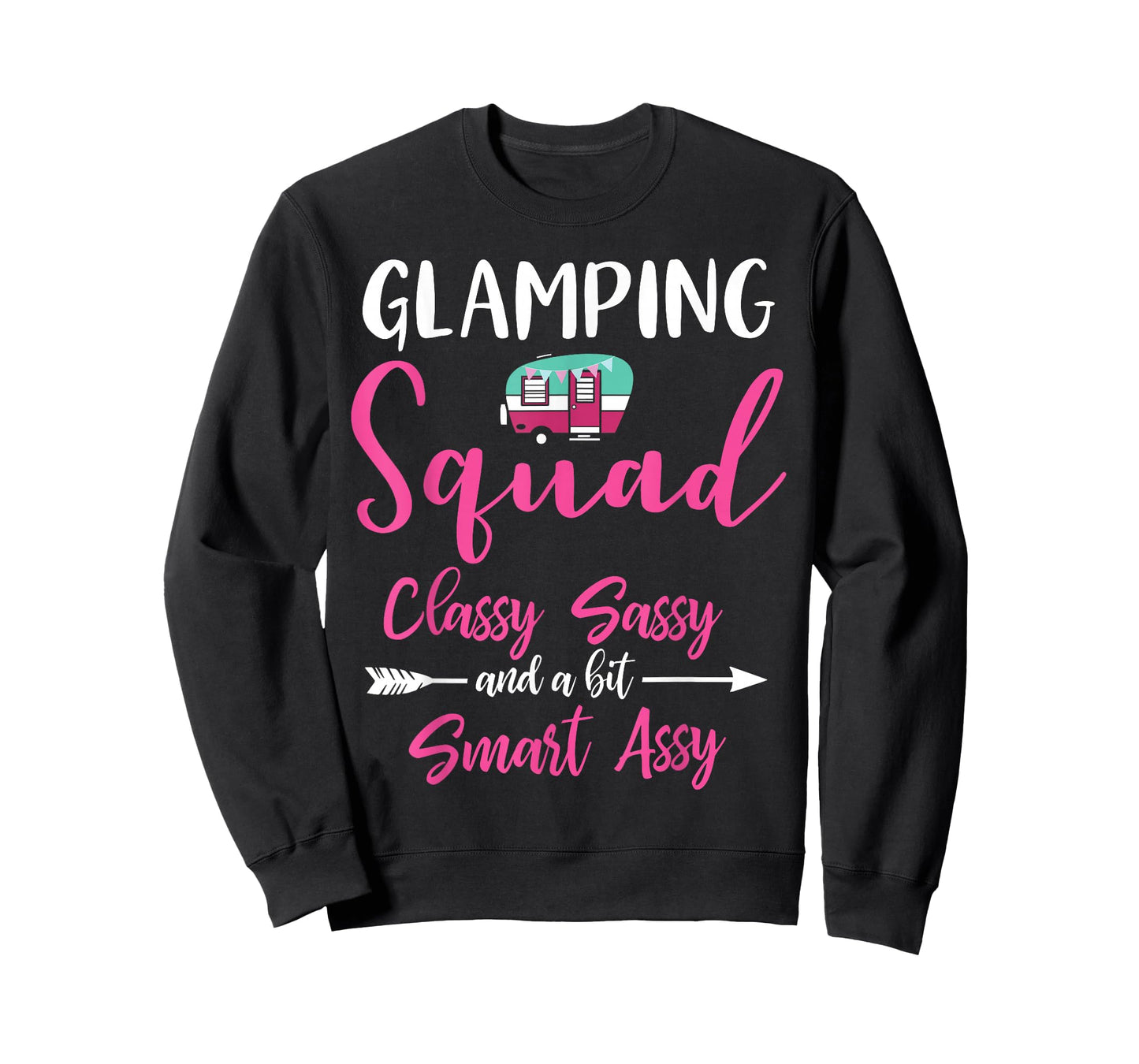 Glamping Squad Funny Matching Family Girls Camping Trip T-Shirt