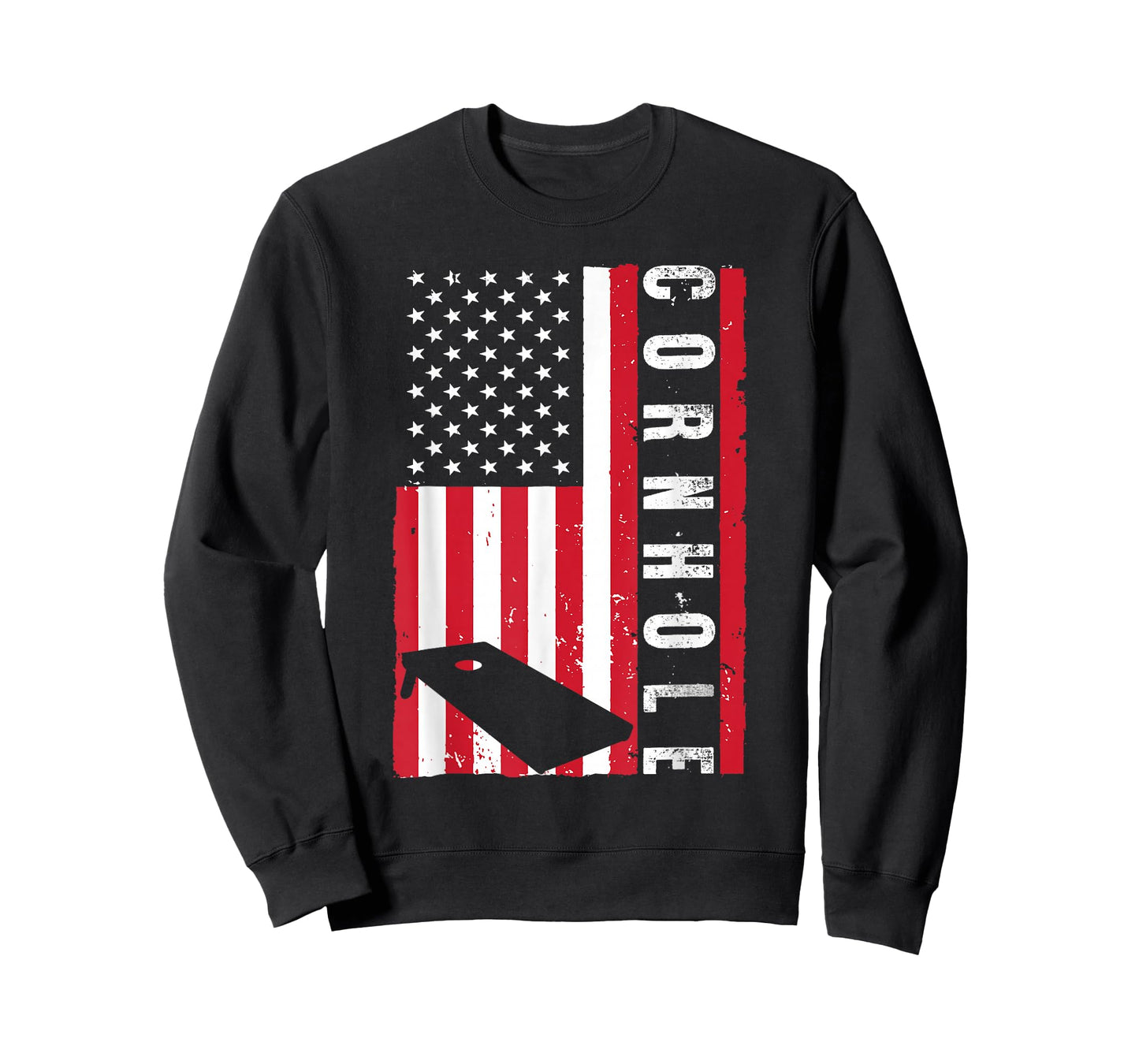Cool Cornhole Art Men Women American Flag Corn Hole Player T-Shirt