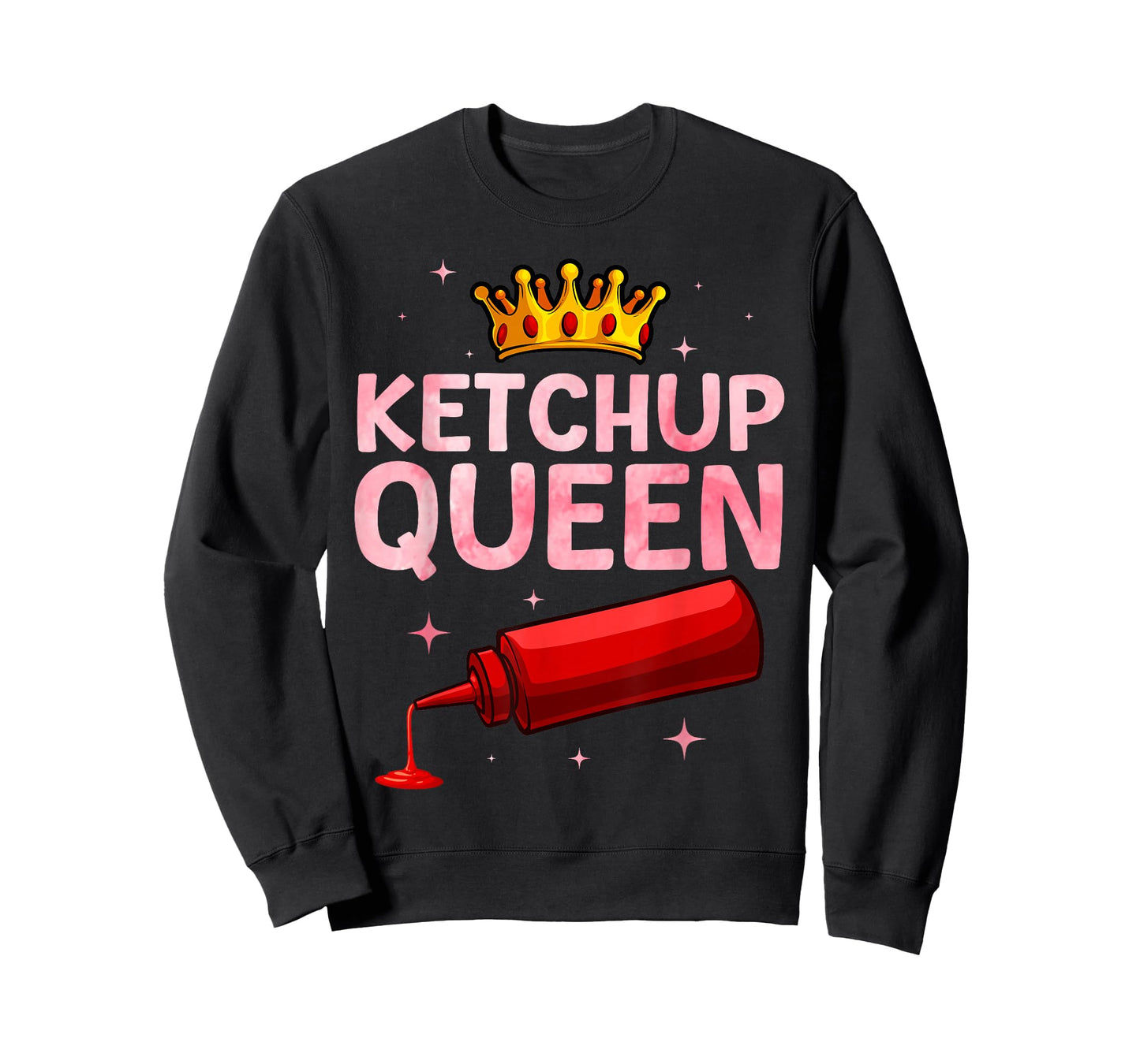 Cool Ketchup Queen Art For Women Girls Tomato Ketchup Lover T-Shirt