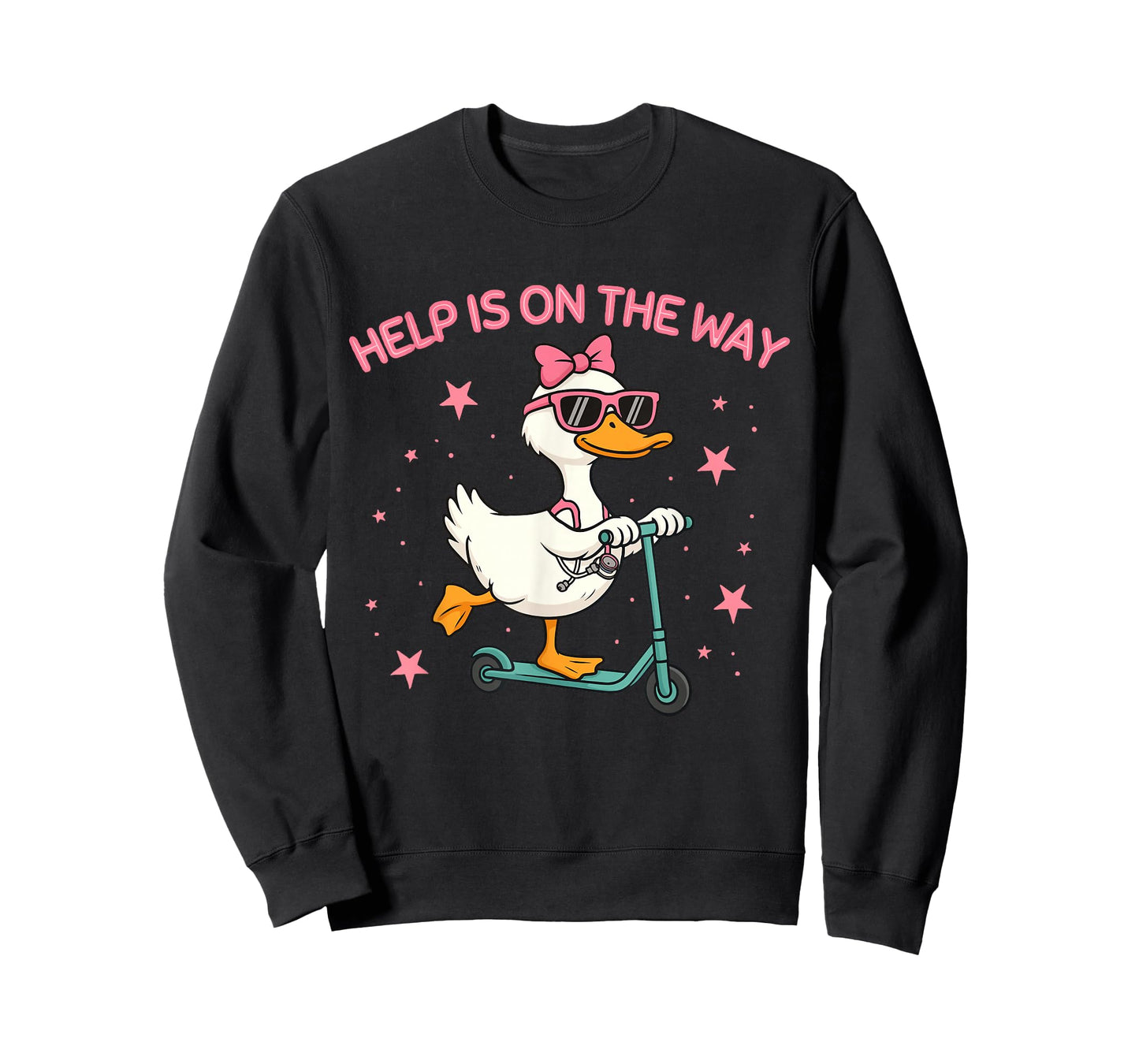 Cute Scooter Goose School Nurse Help is On The Way T-Shirt